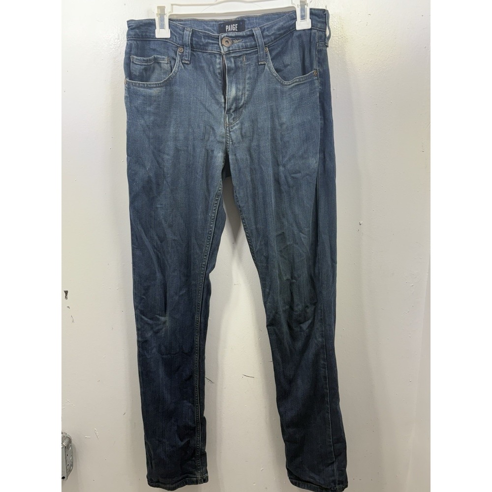 Paige Federal 5 Pocket Chino Pants Jeans Mens Size 31x29 Stretch Blue